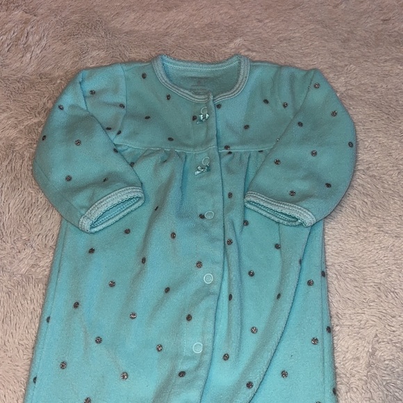 (2 for $10) carters fuzzy footie/ sleeper - Picture 2 of 4